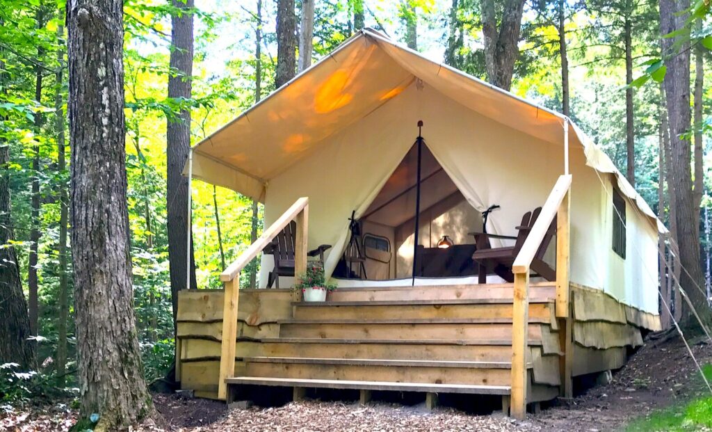 The woods luxury camping